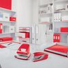 Leitz-5547-WOW-Cucitrice-in-Metallo-con-Corpo-Ergonomico-Rossa