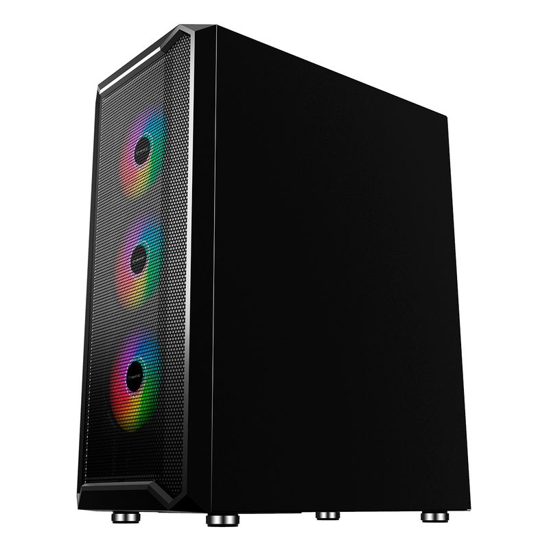 Case-Unykach-Armor-3Gen-ATX-Micro-ATX-ITX---Lato-in-vetro-temperato---USB-A-3.0-USB-C-e-audio---4-ventole-ARGB-da-120