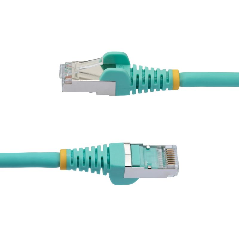 StarTech.com-Cavo-Ethernet-CAT-6a---3m---Acqua---Cavo-di-rete-LAN-Low-Smoke-Zero-Halogen--LSZH----10GbE-500MHz-100W-PoE-----Cavo-patch-schermato-S-FTP-RJ45-antigroviglio--NLAQ-3M-CAT6A-PATCH-