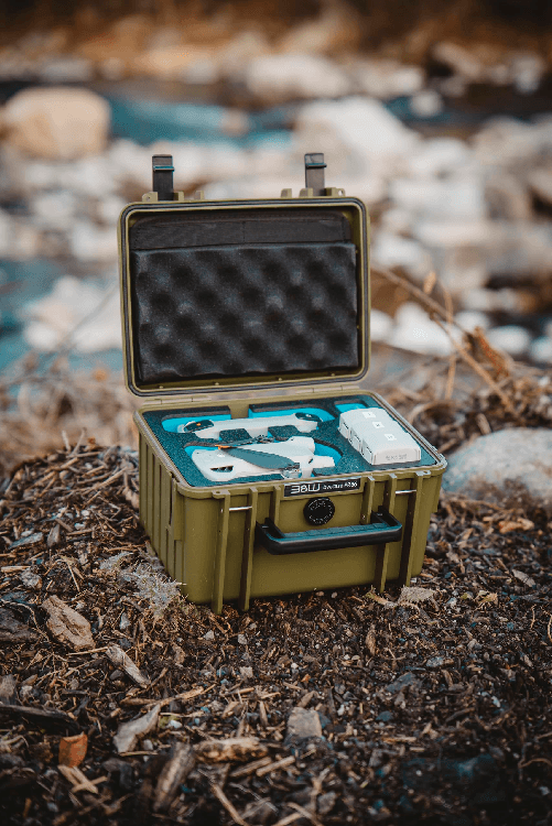 B-and-W-International-Valigetta-da-Esterno-per-DJI-Mini-4-Pro-Drone-e-Fly-More-Combo-Tipo-2000-Verde-Bronzo