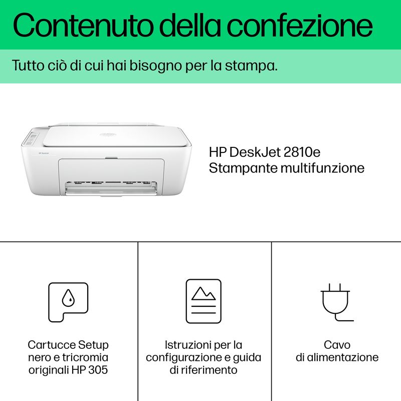 HP-DeskJet-Stampante-multifunzione-2810e-Colore-Stampante-per-Casa-Stampa-copia-scansione-scansione-verso-PDF