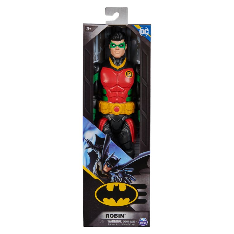 DC-Comics--Action-Figure-Robin-Armatura-Supereroe-Giocattolo-in-Scala-Personaggio-Mondo-Batman-Alto-30-cm-Supereroe-con-11-Punti-di-Articolazione-Giochi-per-Bambini-e-Bambine-3--anni