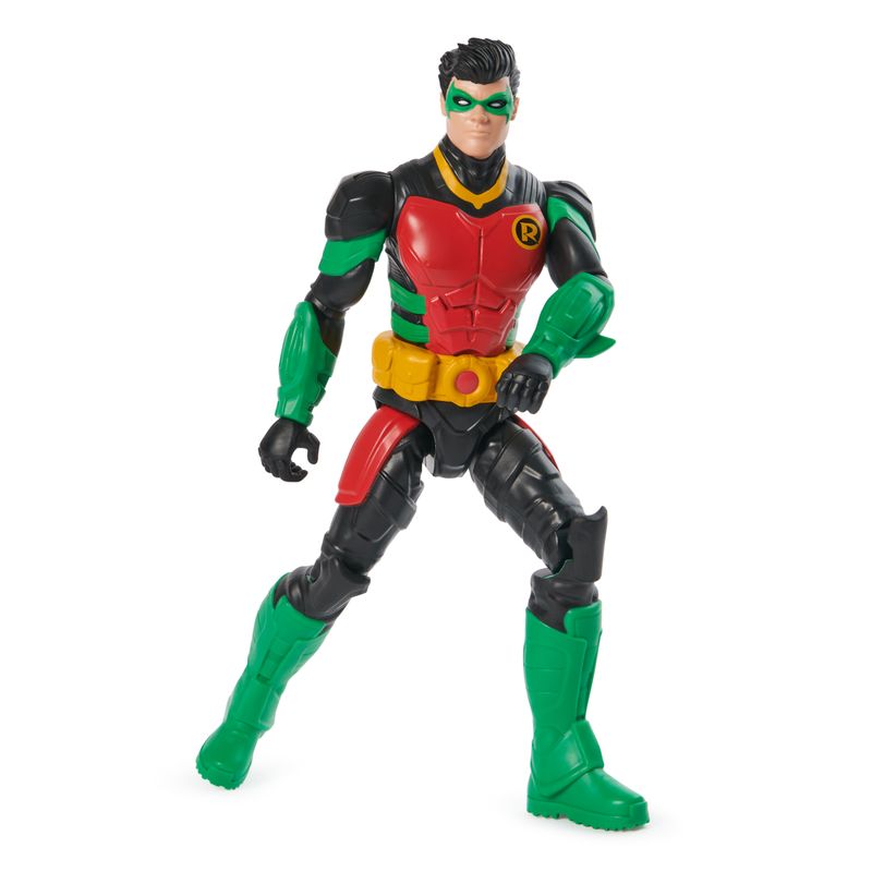 DC-Comics--Action-Figure-Robin-Armatura-Supereroe-Giocattolo-in-Scala-Personaggio-Mondo-Batman-Alto-30-cm-Supereroe-con-11-Punti-di-Articolazione-Giochi-per-Bambini-e-Bambine-3--anni