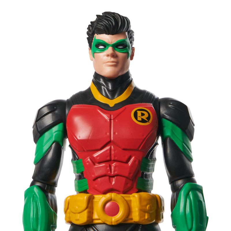 DC-Comics--Action-Figure-Robin-Armatura-Supereroe-Giocattolo-in-Scala-Personaggio-Mondo-Batman-Alto-30-cm-Supereroe-con-11-Punti-di-Articolazione-Giochi-per-Bambini-e-Bambine-3--anni