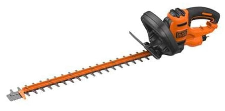 BLACK AND DECKER Tagliasiepi 500 W - Lunghezza Lama 55 cm con  Lama Seghettata per i Rami piu Bassi