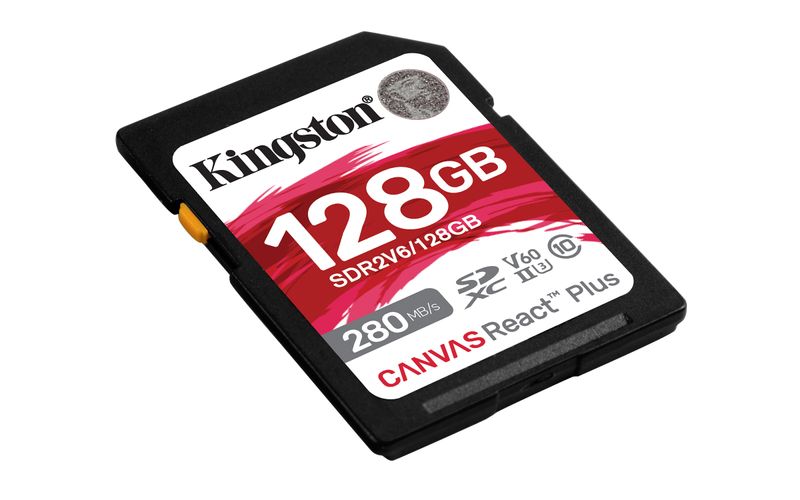 Kingston-Technology-128Gb-Canvas-React-Plus-SDXC-UHS-II-280R-100W-U3-V60-for-Full-HD-4K