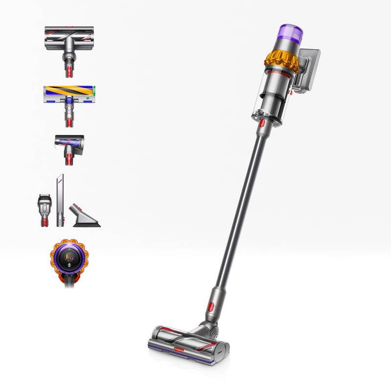 Dyson-V15-Detect-Absolute-Senza-sacchetto-Nichel-Giallo