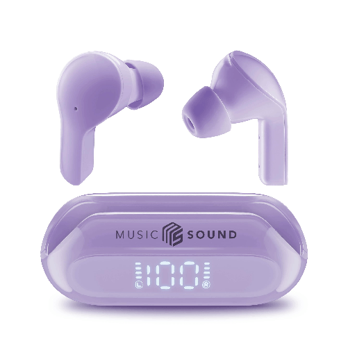 Cellular-Line-Music-Sound-Auricolare-Bluetooth-TWS-SLIDE-Wireless-Design-In-Ear-Dotato-di-Display-Le