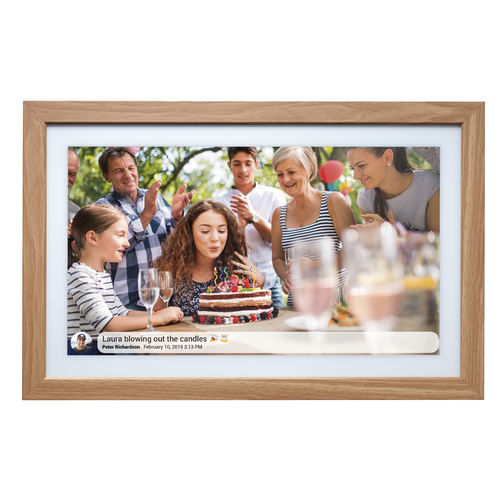 Denver-Frameo-PFF-2162LW-Cornice-Digitale-21.5---Legno-Chiaro