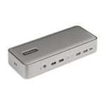 StarTech.com KVM Docking Station USB-C per due laptop, docking station DisplayPort a doppio monitor 4K 60 Hz