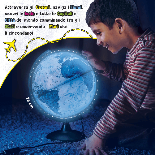 Lisciani-Gioco-Educativo-Im-a-Genius-Il-Mio-Primo-Mappamondo-Luminoso