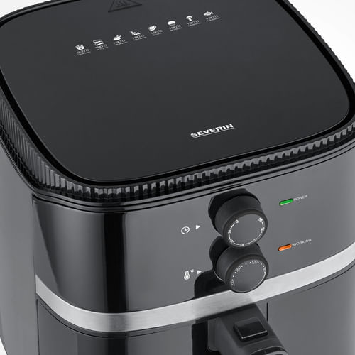 Severin-FR-2452-friggitrice-Singolo-43-L-Indipendente-1500-W-Friggitrice-ad-aria-calda-Nero-Argento