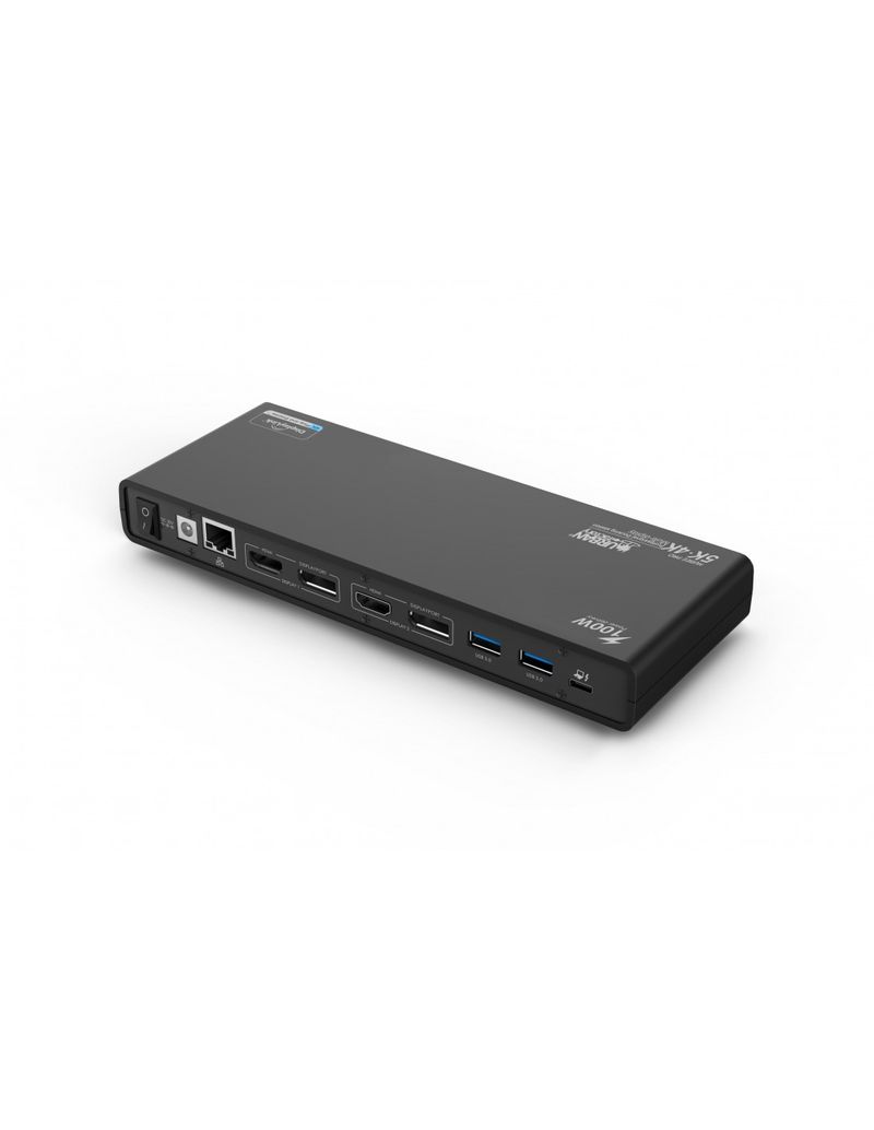 Urban-Factory-TCD50UF-replicatore-di-porte-e-docking-station-per-laptop-Cablato-USB-3.2-Gen-1--3.1-Gen-1--Type-A---Type-C-Nero