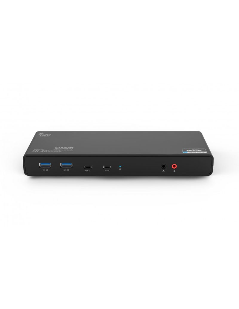 Urban-Factory-TCD50UF-replicatore-di-porte-e-docking-station-per-laptop-Cablato-USB-3.2-Gen-1--3.1-Gen-1--Type-A---Type-C-Nero