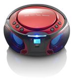 Lenco-SCD-550-Digitale-36-W-FM-Rosso-Riproduzione-MP3