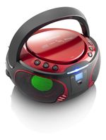 Lenco-SCD-550-Digitale-36-W-FM-Rosso-Riproduzione-MP3