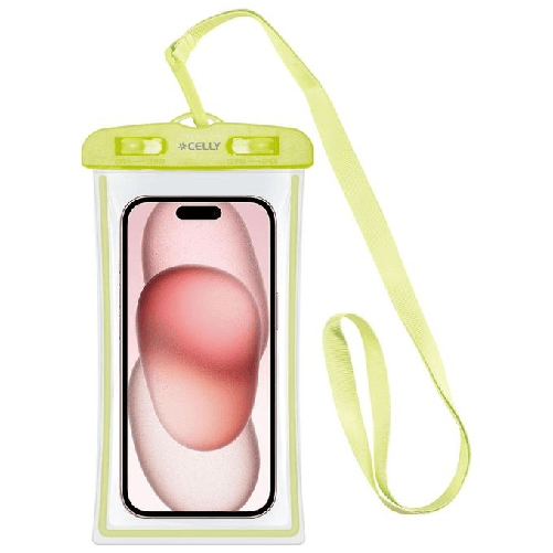 Celly-Custodia-Trasparente-fino-a-7---Verde