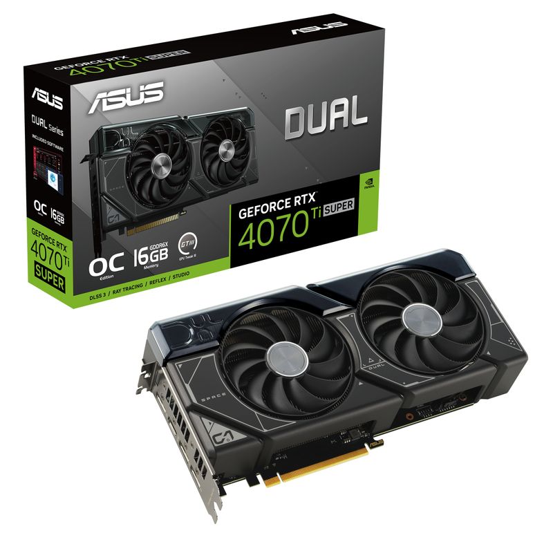 Asus-Dual--RTX4070TIS-O16G-NVIDIA-GeForce-RTX-4070-Ti-SUPER-16Gb-GDDR6X