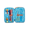 Seven-SJ-Gang-Astuccio-Scuola-3-Zip-Blu-TrickyLed