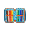 Seven-SJ-Gang-Astuccio-Scuola-3-Zip-Blu-TrickyLed