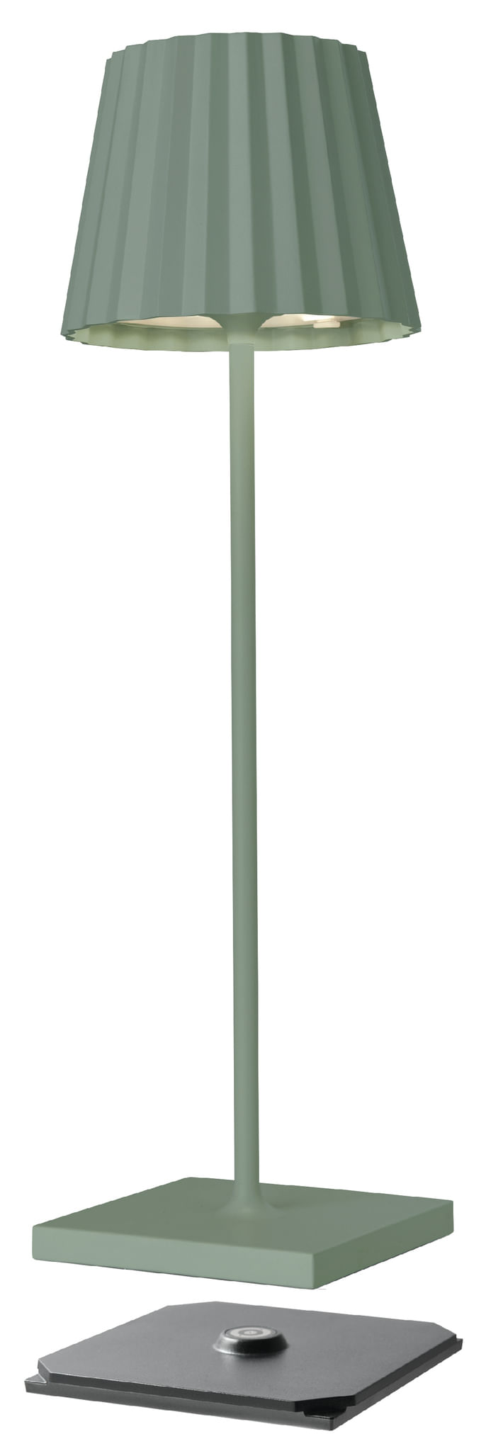 Sompex-Troll-2.0-Verde-Oliva-Lampada-da-Tavolo-a-Batteria