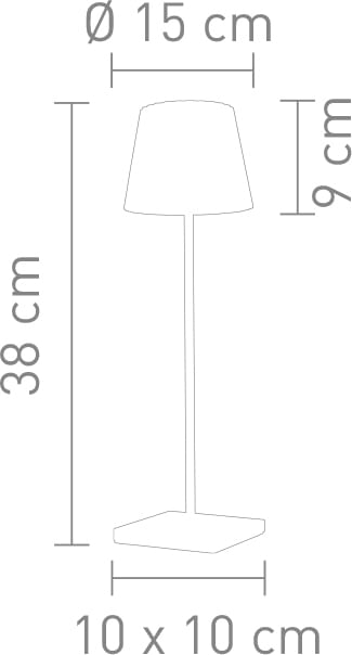 Sompex-Troll-2.0-Verde-Oliva-Lampada-da-Tavolo-a-Batteria