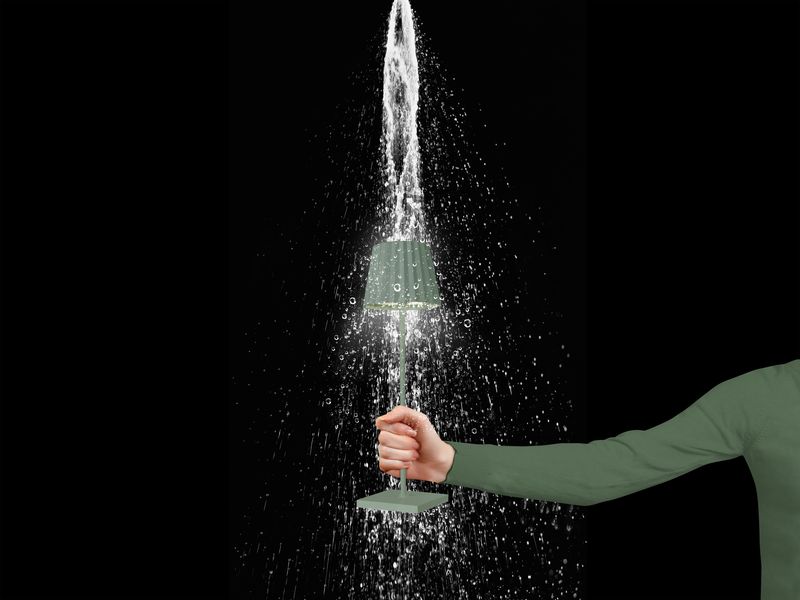 Sompex-Troll-2.0-Verde-Oliva-Lampada-da-Tavolo-a-Batteria