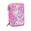 Seven-SJ-Gang-Astuccio-Scuola-3-Zip-Rosa-UnicornLed