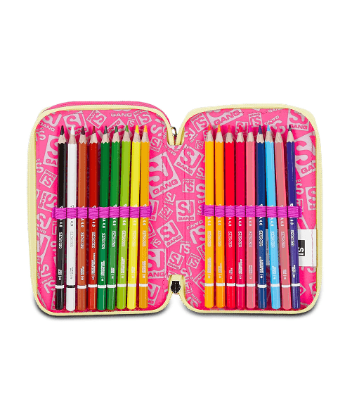 Seven-SJ-Gang-Astuccio-Scuola-3-Zip-Rosa-UnicornLed