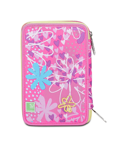 Seven-SJ-Gang-Astuccio-Scuola-3-Zip-Rosa-UnicornLed