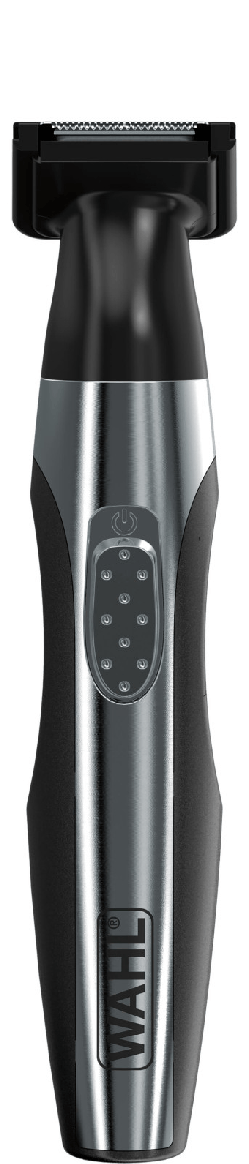 Wahl kit da viaggio deluxe regolabarba e capelli a batteria nero e acciaio inox