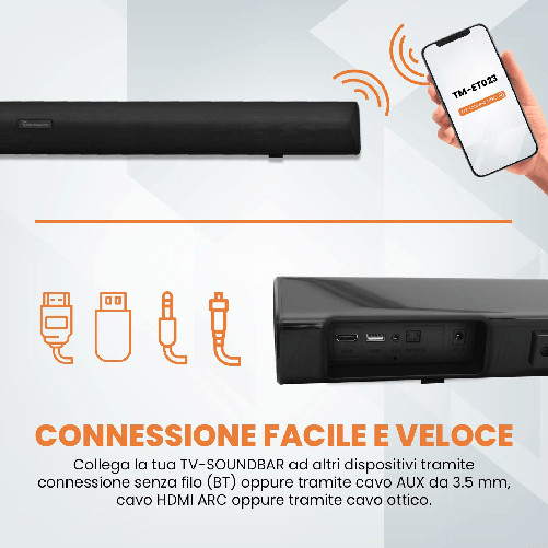 Techmade-Tv-Soundbar-Senza-Filo-Luce-Led-Potenza-60W-Uscite-Usb-Hdmi-Optical-Aux