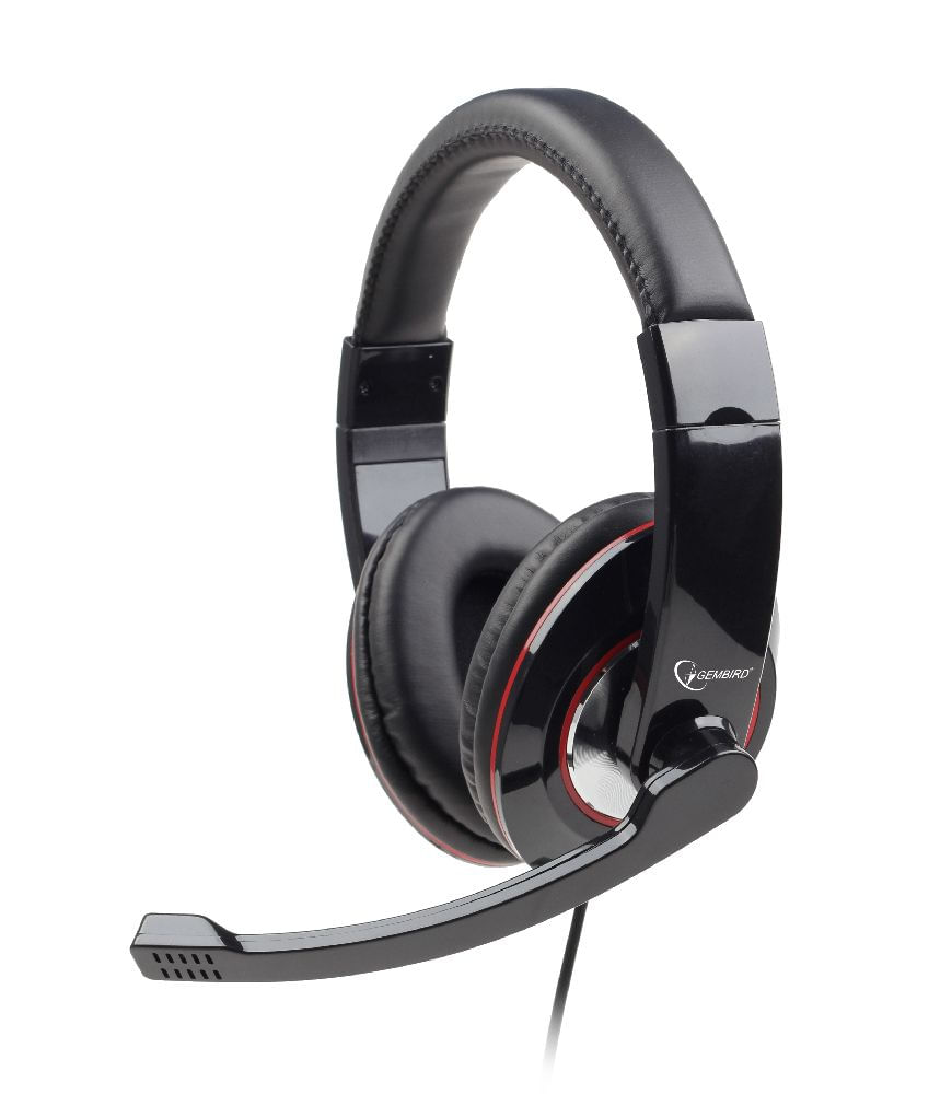 Gembird MHS-001 cuffia e auricolare Cablato A Padiglione MUSICA Nero
