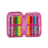 Seven-Astuccio-Scuola-3-Zip-Nero-Fucsia-Multi-Shade-Girl