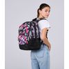 Seven-Zaino-Scuola-Adavanced-Pockets-Nero-Fucsia-Draft-Heart