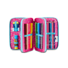 Seven-SJ-Gang-Astuccio-Scuola-3-Zip-Rosa-Pinkfur
