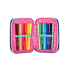 Seven-SJ-Gang-Astuccio-Scuola-3-Zip-Rosa-Pinkfur