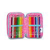 Seven-SJ-Gang-Astuccio-Scuola-3-Zip-Rosa-Pinkfur