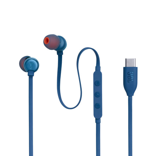 JBL-Tune-310C-USB-Auricolare-Cablato-In-ear-Musica-e-Chiamate-USB-tipo-C-Blu
