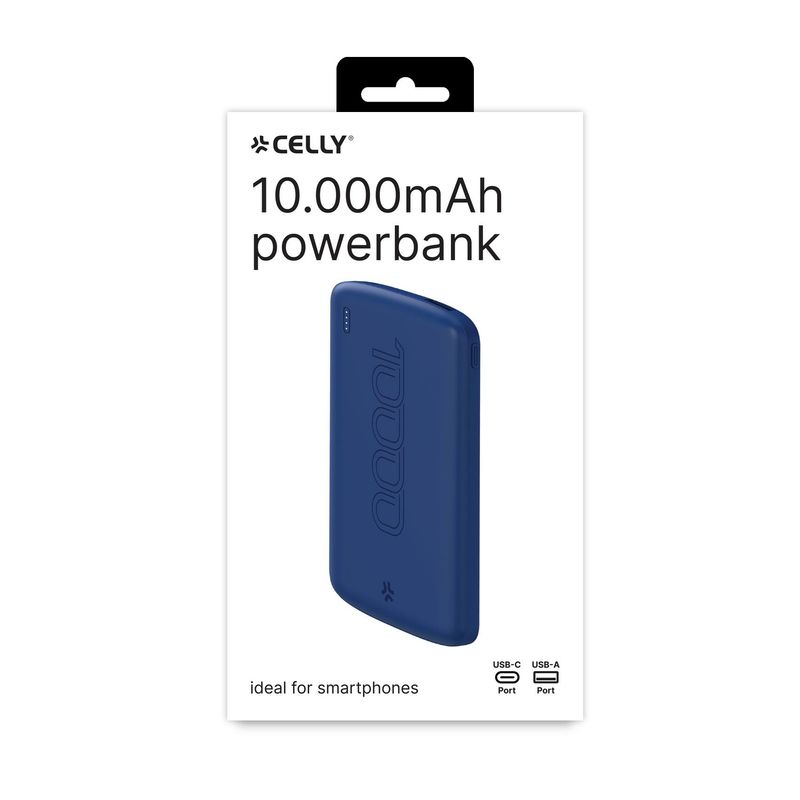 Celly-PowerBank-Energy-10000mAh-Evo-Blu