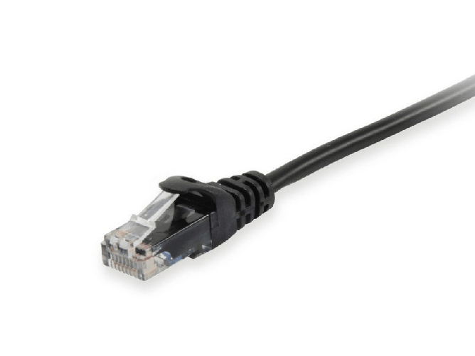 Equip cavo di rete cat6a u/utp 1m nero rj-45 10 gigabit ethernet