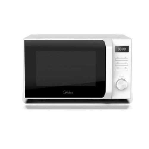 Midea forno a microonde 20l con grill 800w/1000w bianco pannello semielettronico