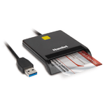 Hamlet huscr-acy lettore smart card usb 3.0 doppia interfaccia certificato emv nero