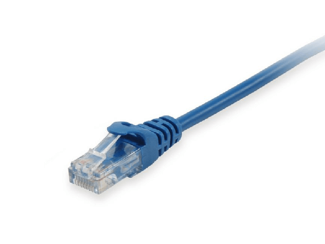 Equip cavo di rete ethernet cat6a utp 2m blu rj-45 10gbps poe+ 603033