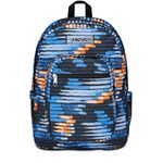 Seven Zaino Scuola Freethink Blu Arancione Boy Zaino Doppio Scomparto con Supporto Usb