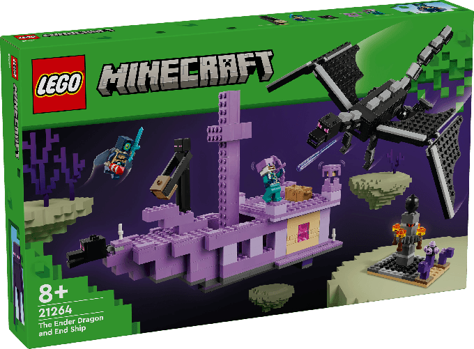 LEGO-Minecraft-L-Enderdrago-e-la-Nave-dell-End-Giocattolo-del-Bioma-con-Drago-Personaggi-Mob-e-Accessori-Giochi-d-Avventura-per-Bambini-e-Bambine-da-8-Anni-Idea-Regalo-Fan-del-Videogioco-21264