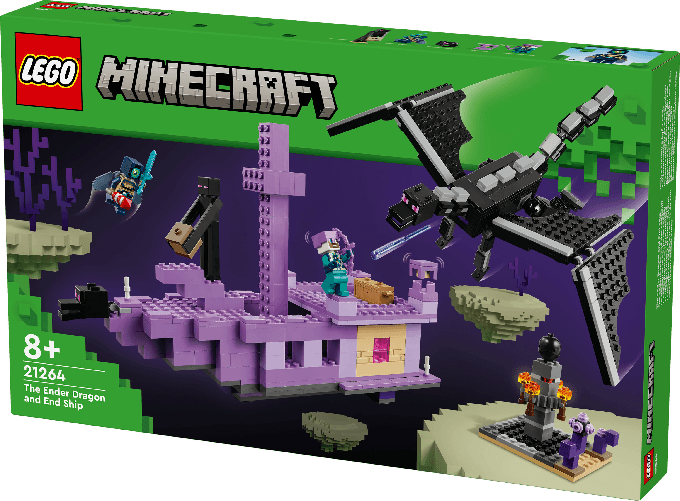 LEGO-Minecraft-L-Enderdrago-e-la-Nave-dell-End-Giocattolo-del-Bioma-con-Drago-Personaggi-Mob-e-Accessori-Giochi-d-Avventura-per-Bambini-e-Bambine-da-8-Anni-Idea-Regalo-Fan-del-Videogioco-21264