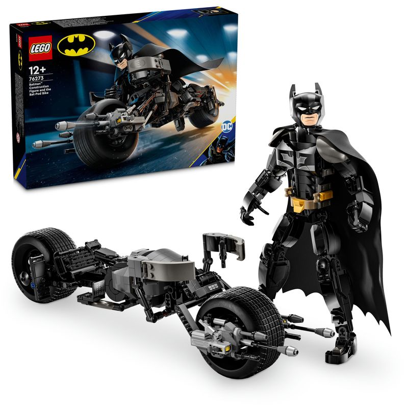 LEGO-DC-Il-Personaggio-Costruibile-di-Batman-con-Bat-Pod-Moto-e-Action-Figure-Giocattolo-da-Il-Cavaliere-Oscuro-da-Costruire-Regalo-da-Supereroi-per-Bambini-Bambine-e-Adulti-da-Collezione-76273