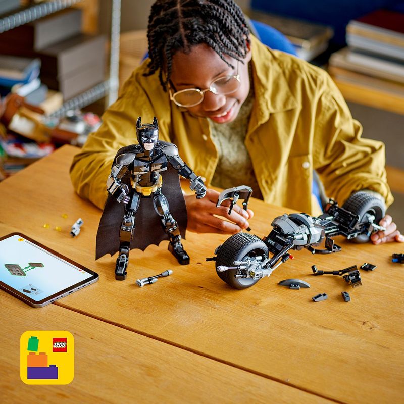 LEGO-DC-Il-Personaggio-Costruibile-di-Batman-con-Bat-Pod-Moto-e-Action-Figure-Giocattolo-da-Il-Cavaliere-Oscuro-da-Costruire-Regalo-da-Supereroi-per-Bambini-Bambine-e-Adulti-da-Collezione-76273