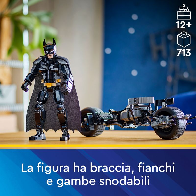 LEGO-DC-Il-Personaggio-Costruibile-di-Batman-con-Bat-Pod-Moto-e-Action-Figure-Giocattolo-da-Il-Cavaliere-Oscuro-da-Costruire-Regalo-da-Supereroi-per-Bambini-Bambine-e-Adulti-da-Collezione-76273
